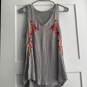 American Eagle Soft and Sexy Embroidered Tank